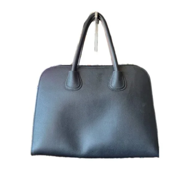 Moncrief London Robbie Satchel Womens OS Black New Pebbled Leather Bag - Picture 2 of 8